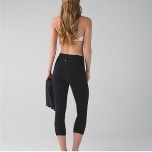Lululemon Black Align Tights Leggings High Rise Crop